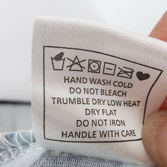 VERY MODA Blue Floral Jumpsuit Romper Sleeveless Wide Leg S/M  NWT - Picture 8 of 8